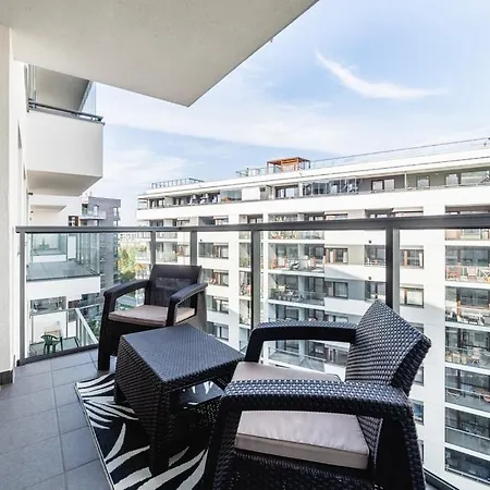 Luksusowy Centrum Warszawy Z Tarasem Apartman